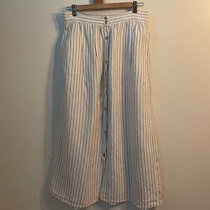 Rachel Zoe White and Black Striped Skirt Size Small